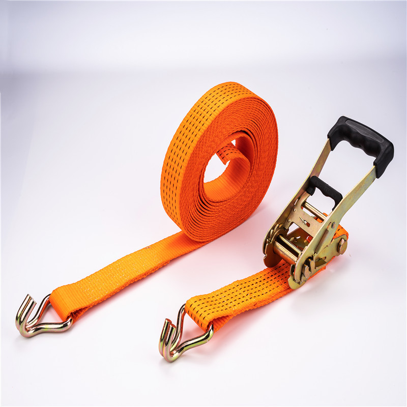 Ratchet Tie Down Strap with Hook and Keeper